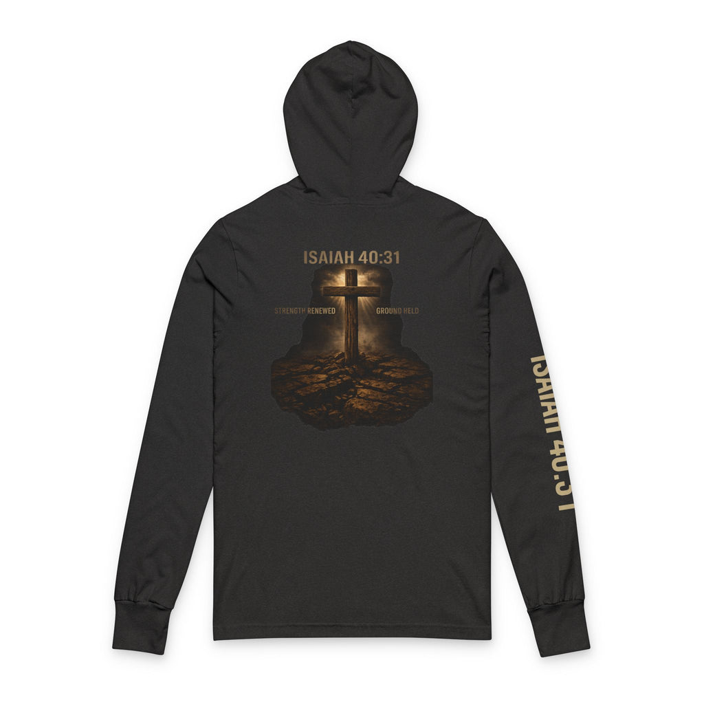 Called & Armed Hoodie Tee — Isaiah 40:31 Christian Long Sleeve Hooded Tee