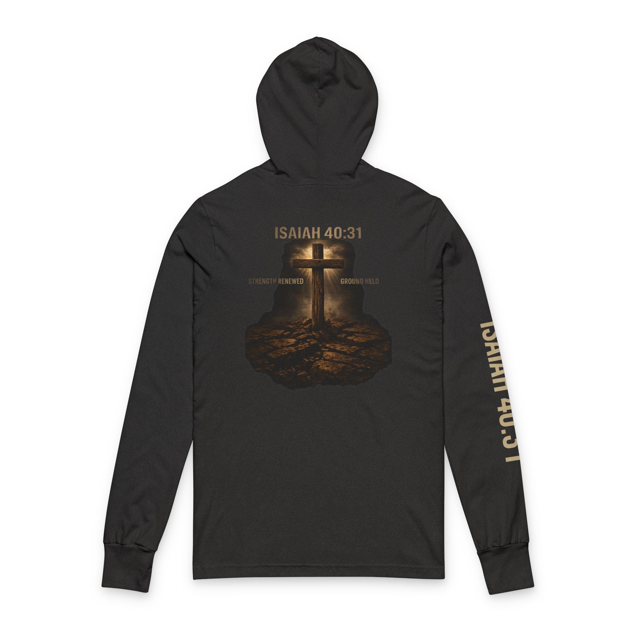 Called & Armed Hoodie Tee — Isaiah 40:31 Christian Long Sleeve Hooded Tee