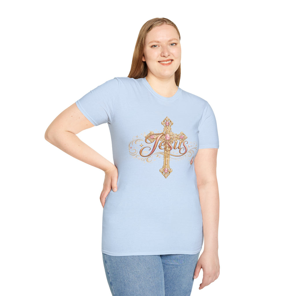 Jesus Cross T-Shirt — “Still the King of Rolling Stones” Religious Christian Tee