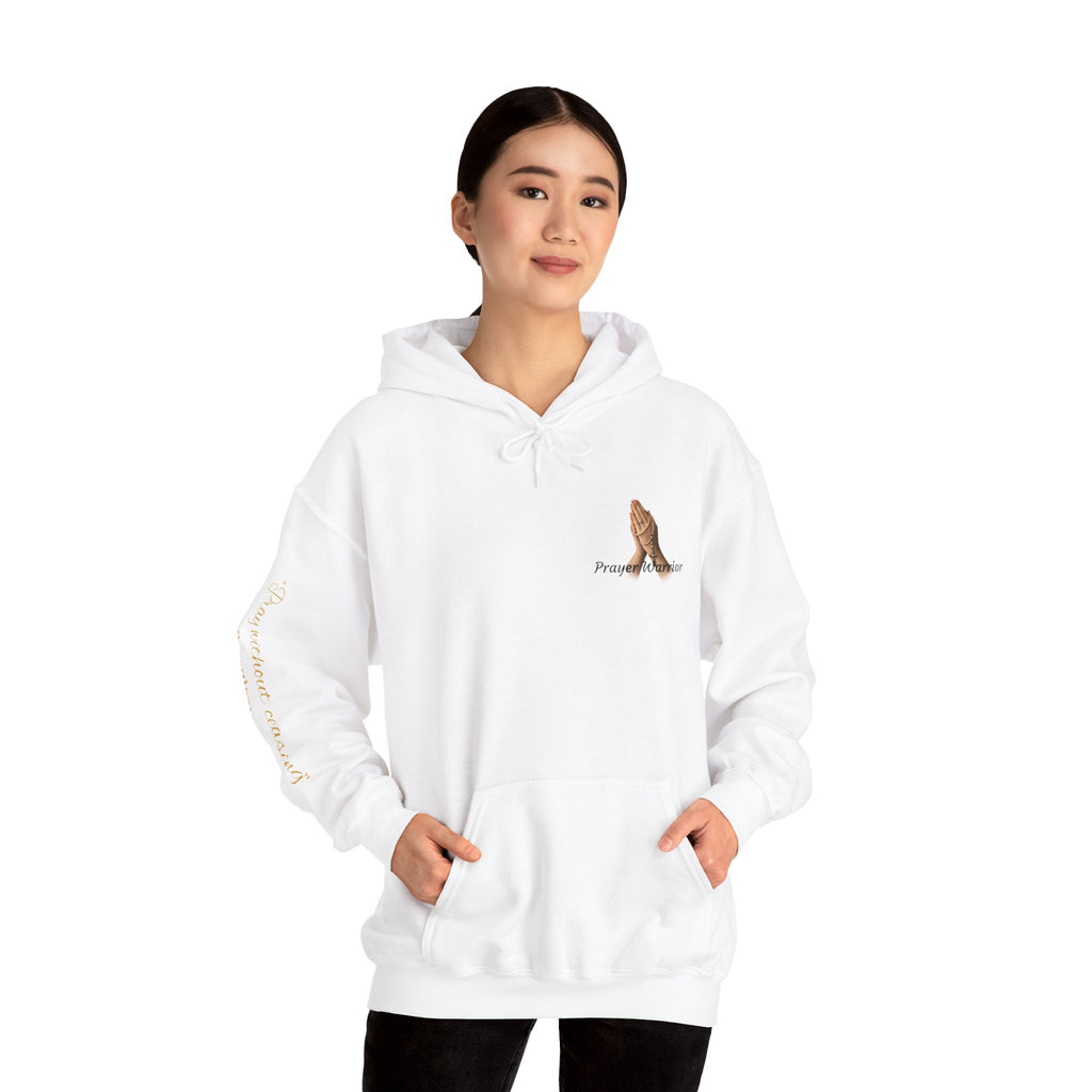 Prayer Warrior Hoodie — Praying Hands Religious Christian Sweatshirt