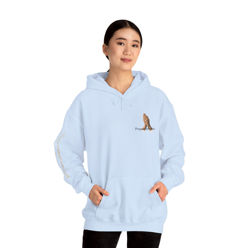 Prayer Warrior Hoodie — Praying Hands Religious Christian Sweatshirt