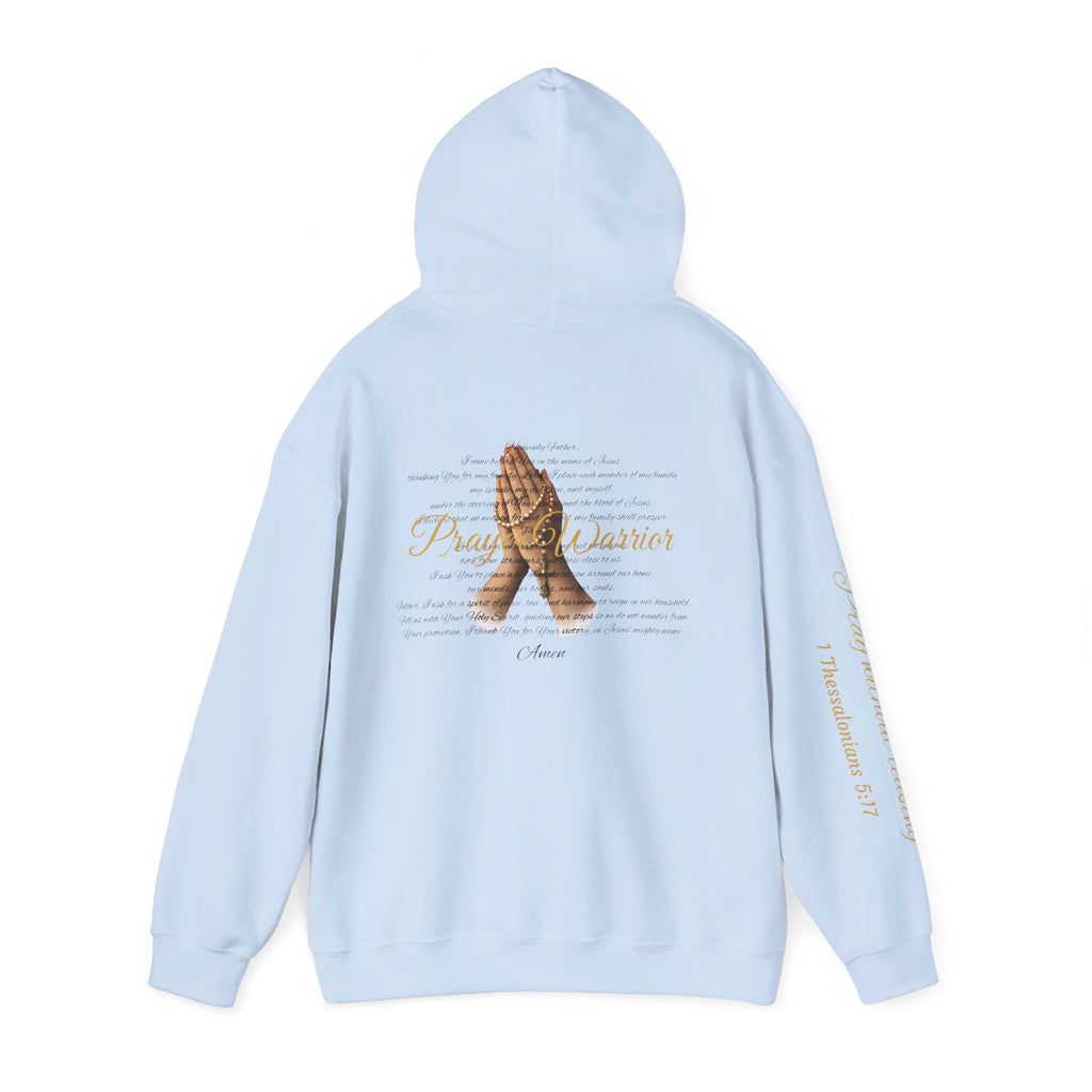 Prayer Warrior Hoodie — Praying Hands Religious Christian Sweatshirt
