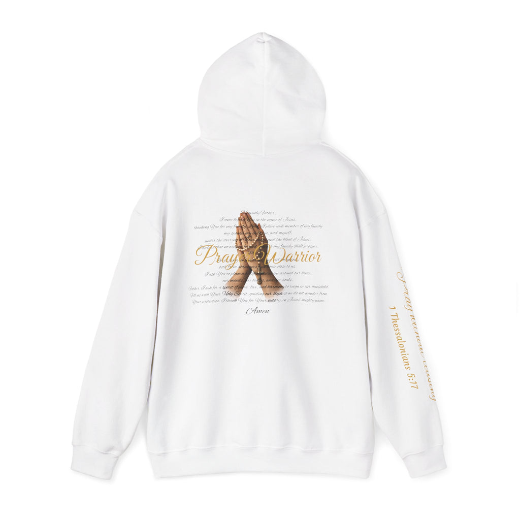 Prayer Warrior Hoodie — Praying Hands Religious Christian Sweatshirt