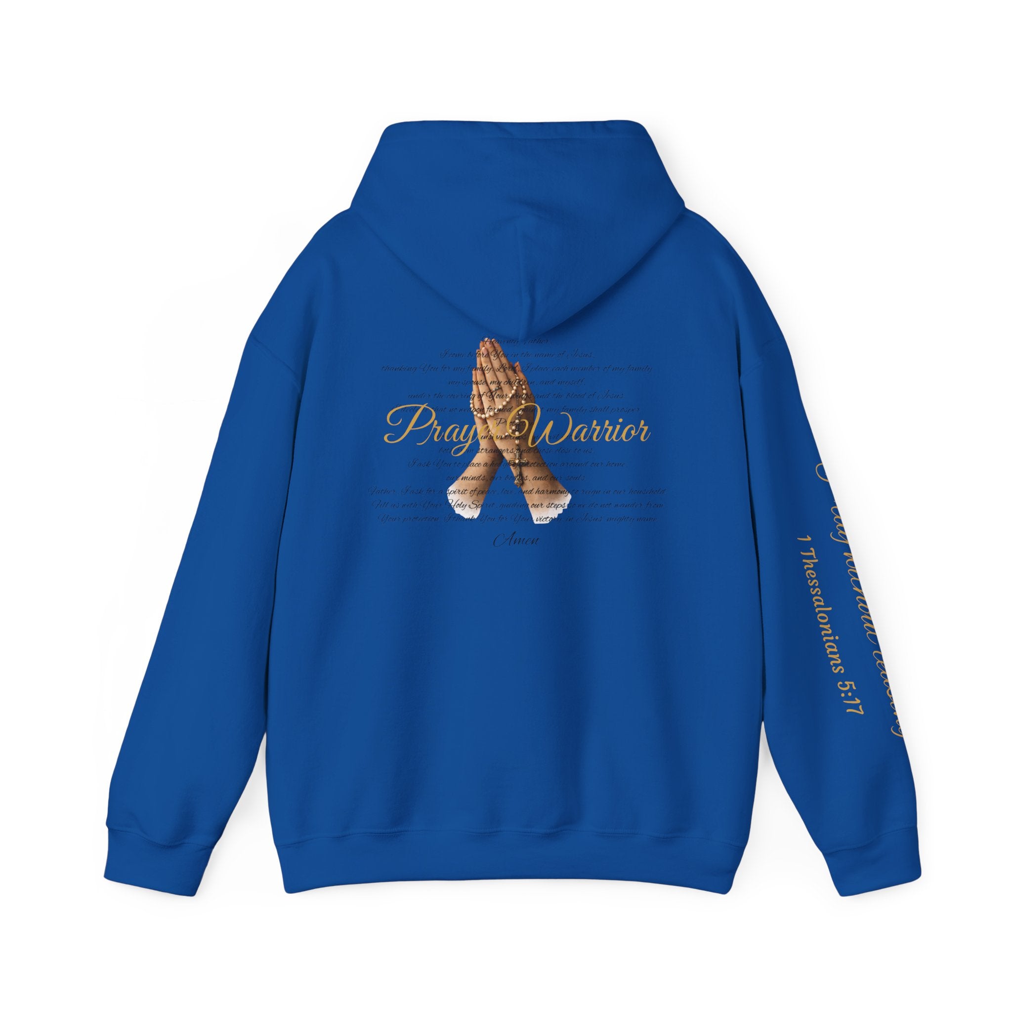 Prayer Warrior Hoodie — Praying Hands Religious Christian Sweatshirt