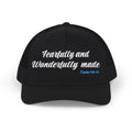 Embroidered 'Fearfully and Wonderfully Made' Snapback Trucker Cap — Christian Scripture Hat (Psalm 139:14)