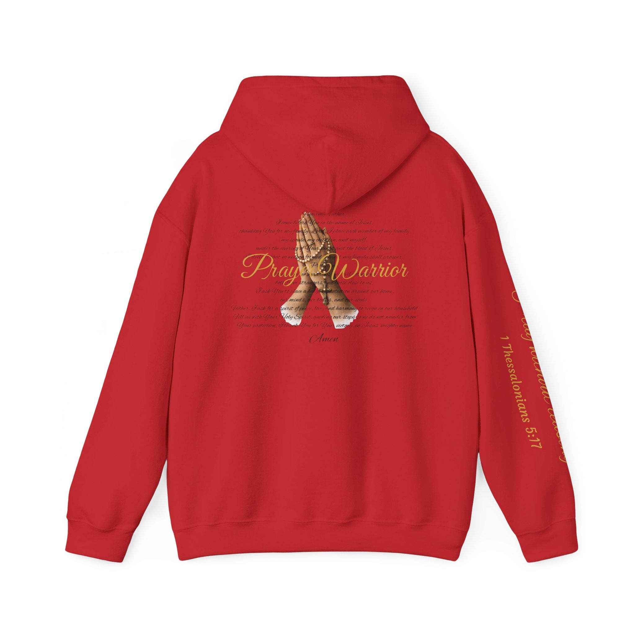 Prayer Warrior Hoodie — Praying Hands Religious Christian Sweatshirt