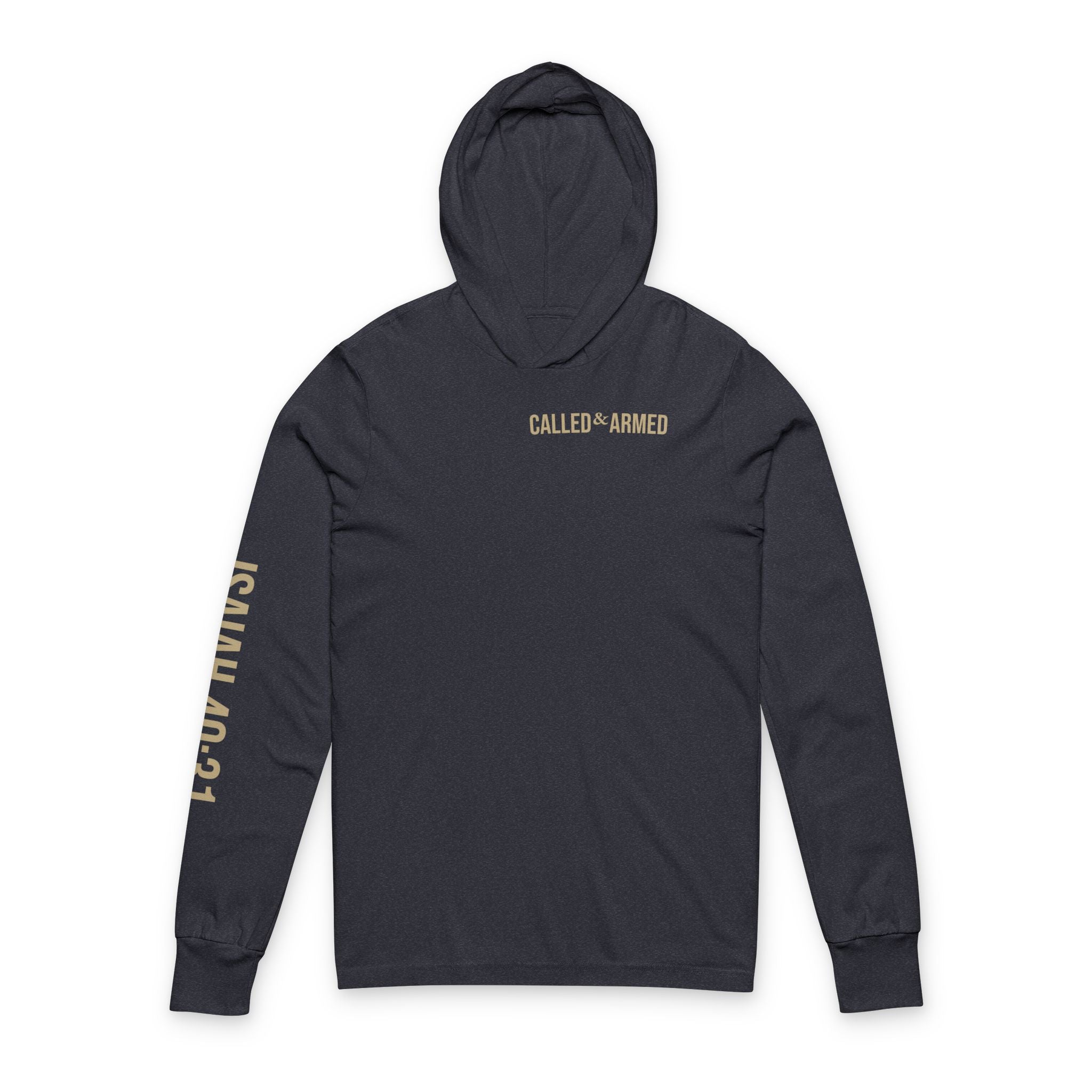Called & Armed Hoodie Tee — Isaiah 40:31 Christian Long Sleeve Hooded Tee