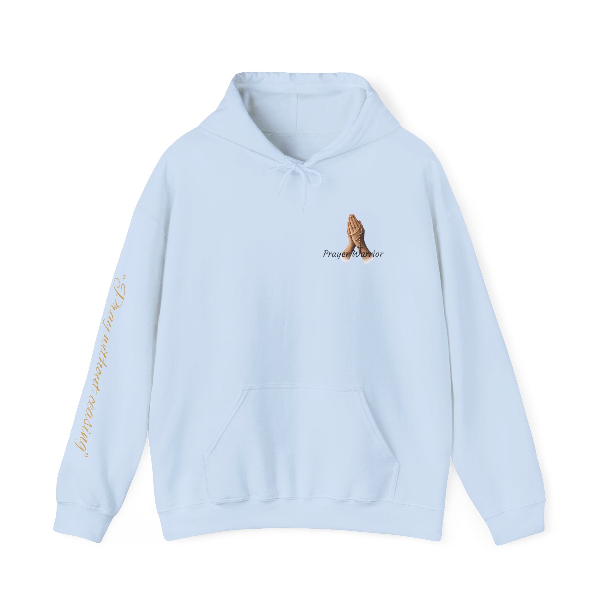 Prayer Warrior Hoodie — Praying Hands Religious Christian Sweatshirt