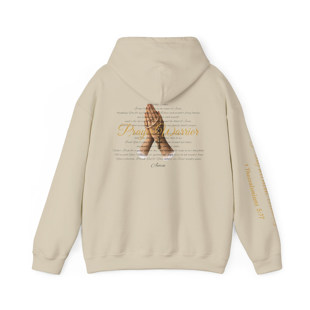 Prayer Warrior Hoodie — Praying Hands Religious Christian Sweatshirt