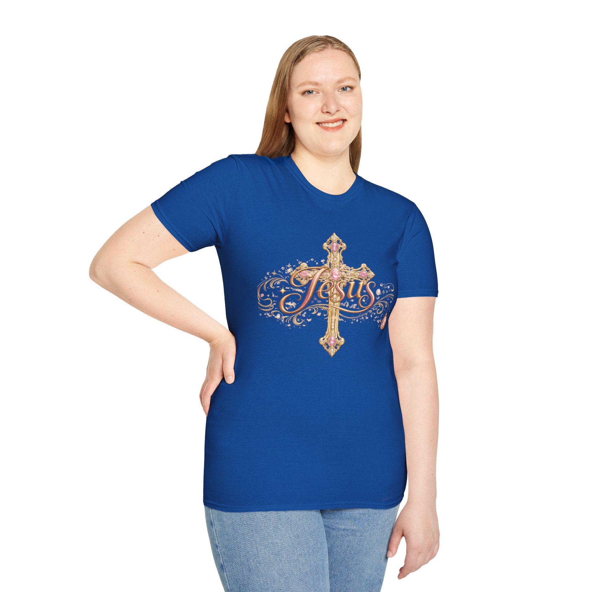 Jesus Cross T-Shirt — “Still the King of Rolling Stones” Religious Christian Tee