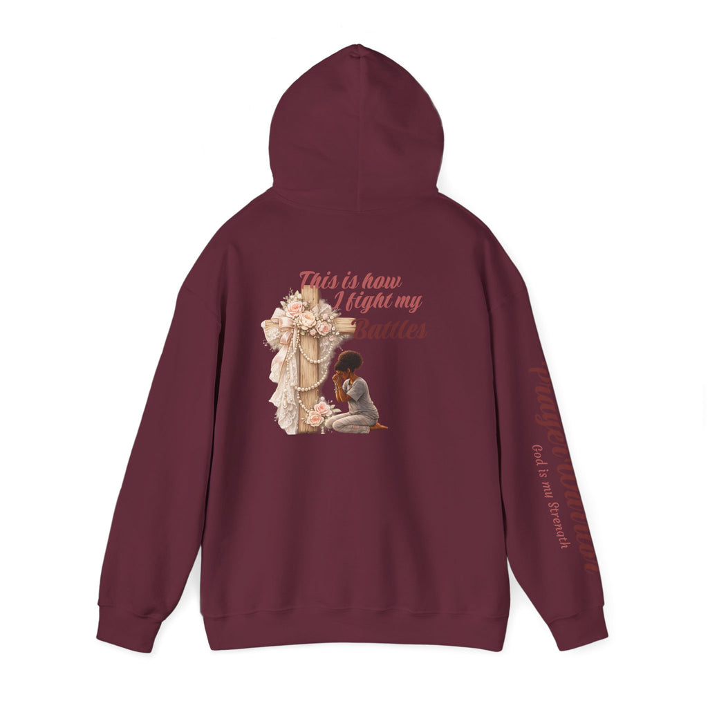 Prayer Warrior Hoodie — "This is how I fight" Christian Faith Sweatshirt