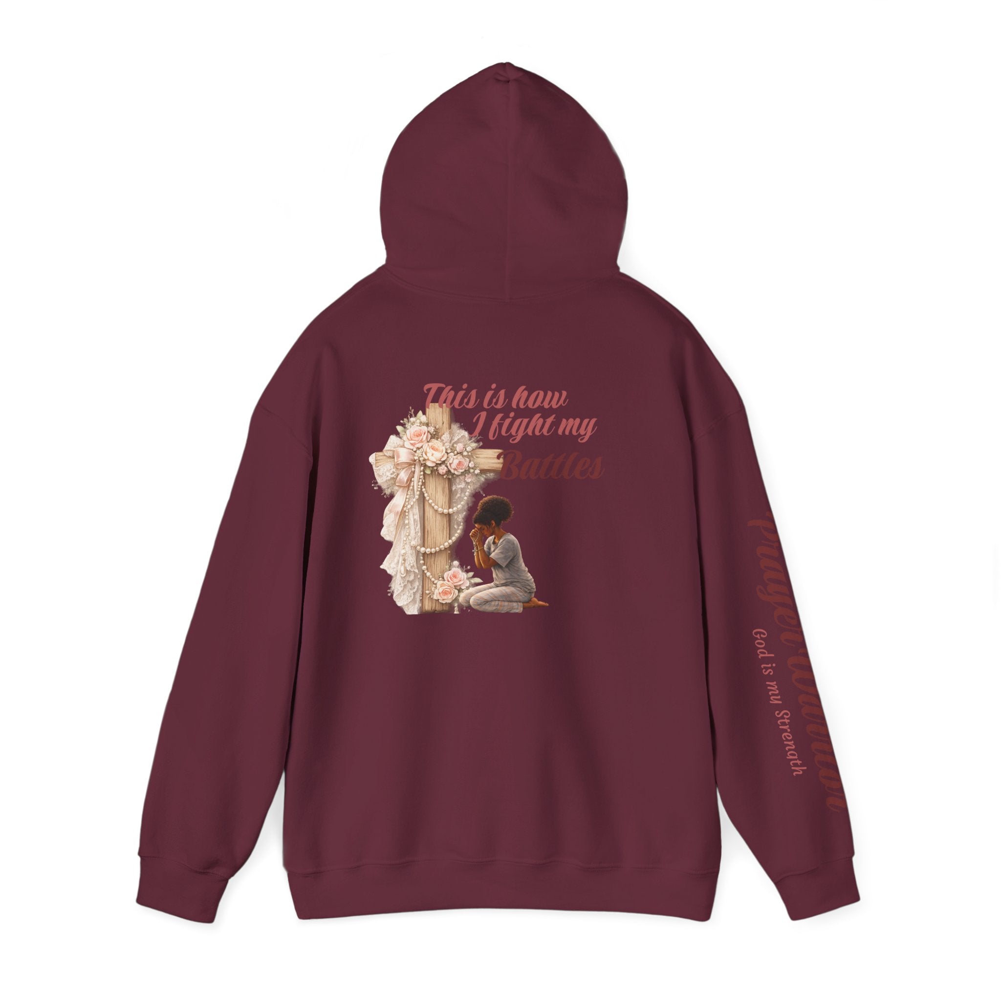 Prayer Warrior Hoodie — "This is how I fight" Christian Faith Sweatshirt