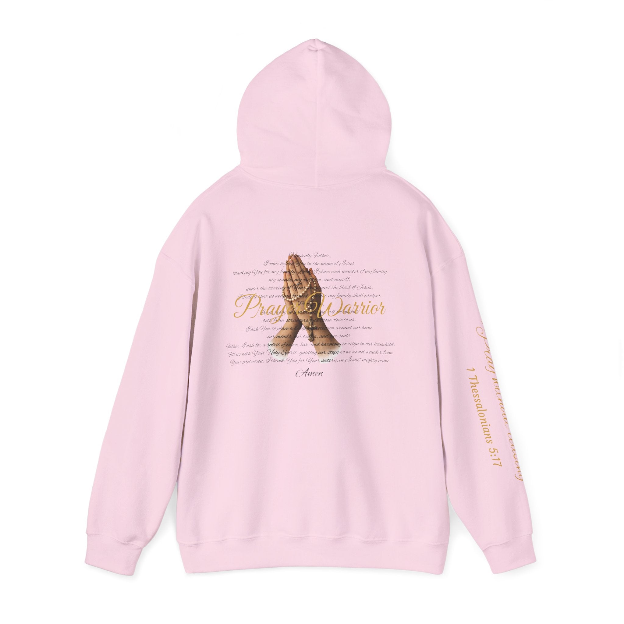 Prayer Warrior Hoodie — Praying Hands Religious Christian Sweatshirt