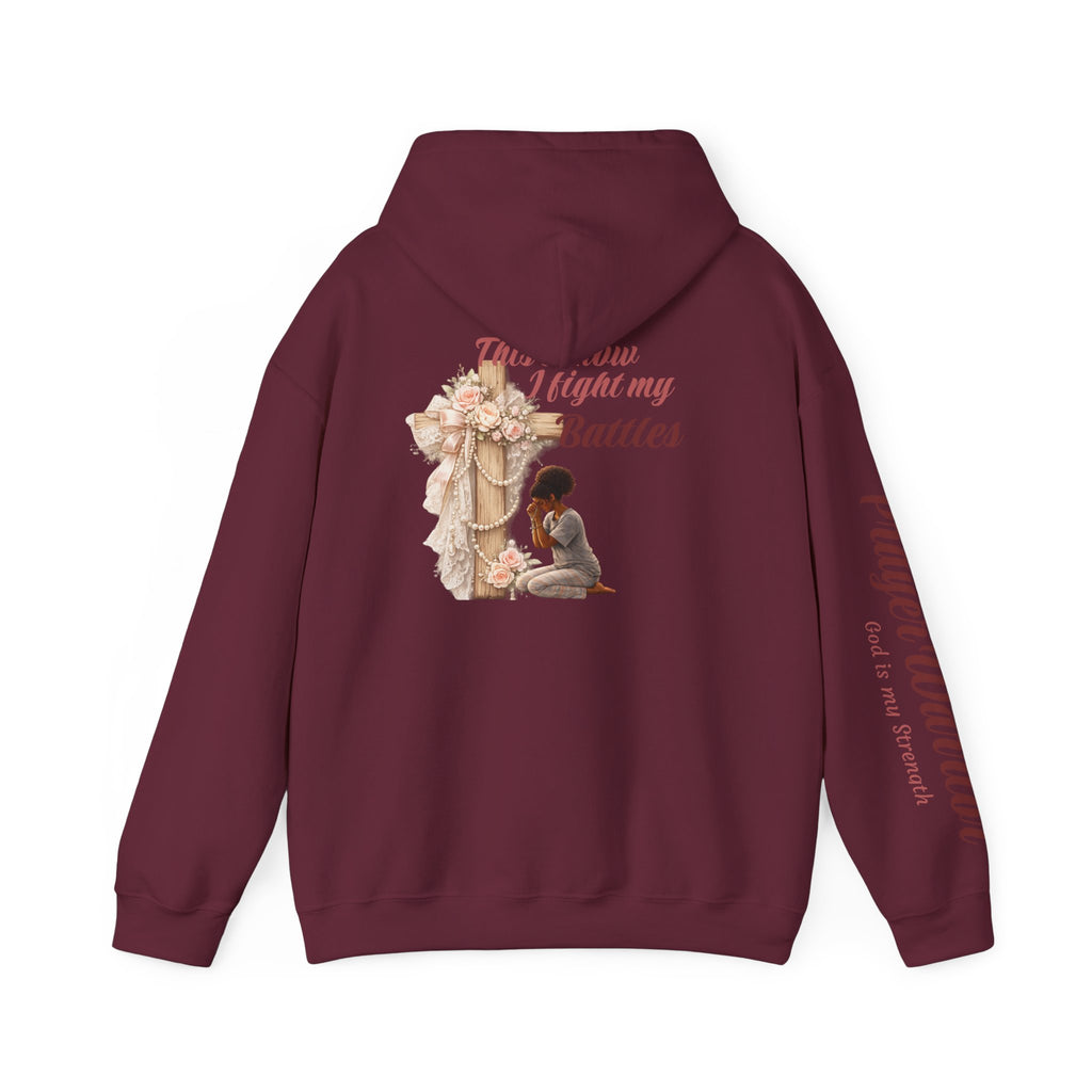Prayer Warrior Hoodie — "This is how I fight" Christian Faith Sweatshirt