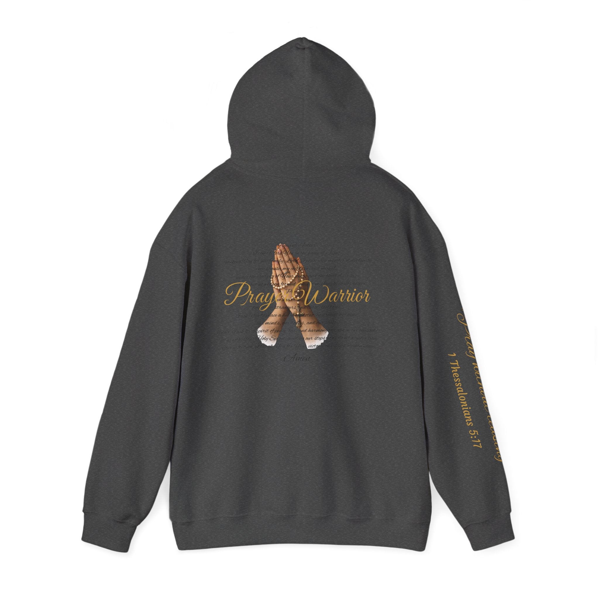Prayer Warrior Hoodie — Praying Hands Religious Christian Sweatshirt
