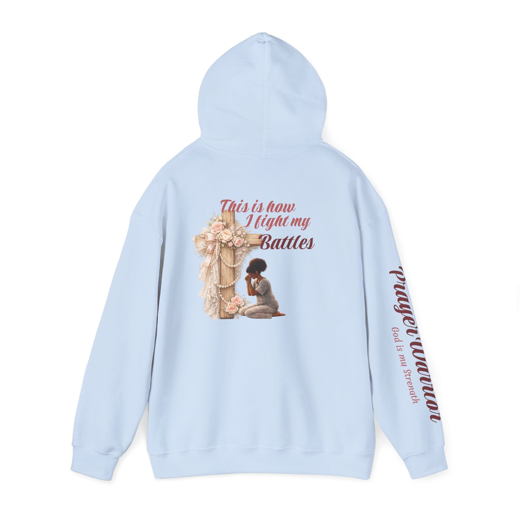 Prayer Warrior Hoodie — "This is how I fight" Christian Faith Sweatshirt