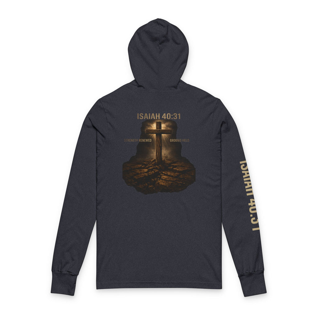 Called & Armed Hoodie Tee — Isaiah 40:31 Christian Long Sleeve Hooded Tee