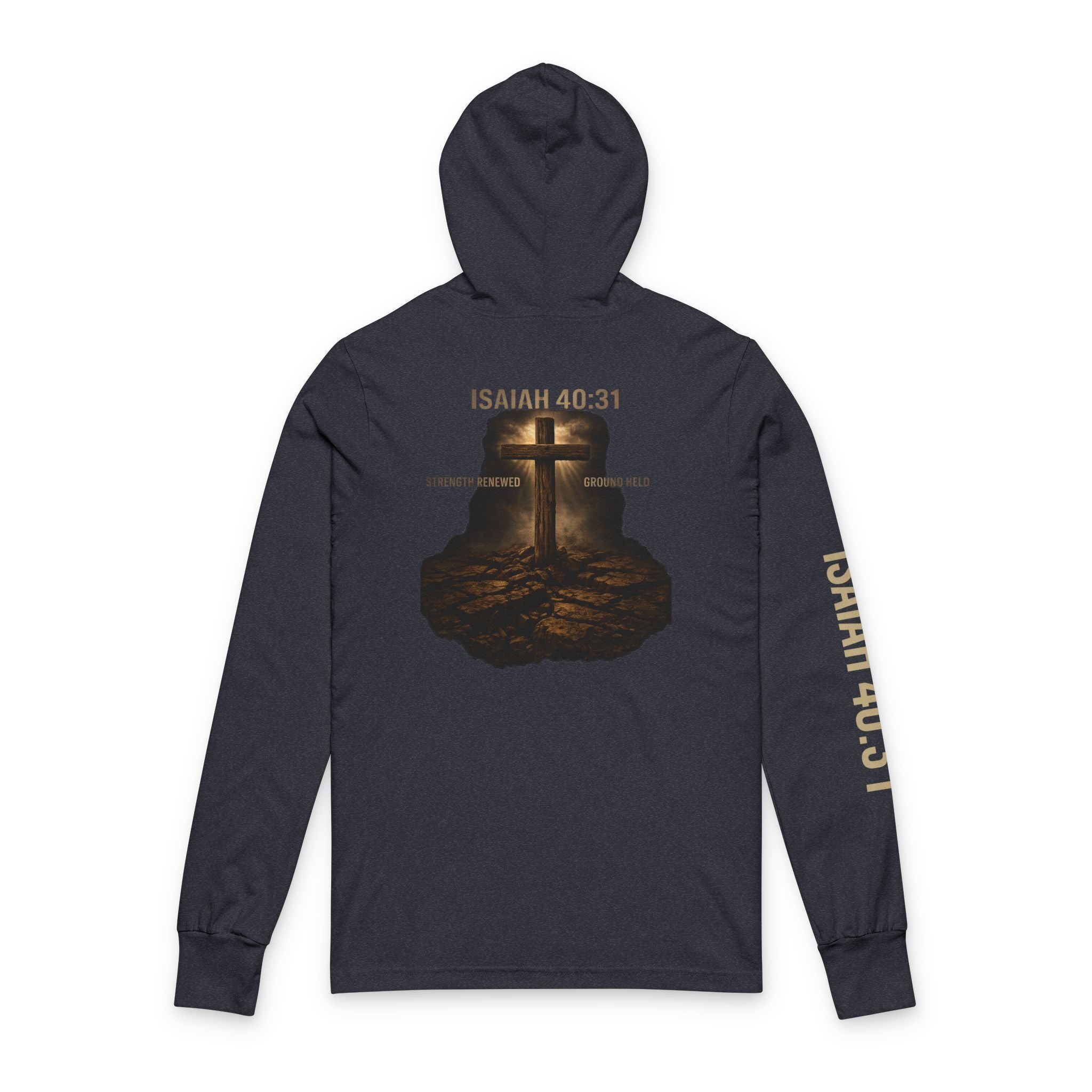 Called & Armed Hoodie Tee — Isaiah 40:31 Christian Long Sleeve Hooded Tee