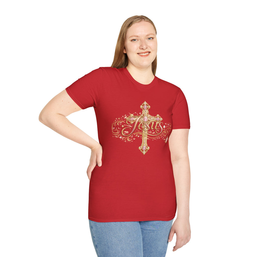 Jesus Cross T-Shirt — “Still the King of Rolling Stones” Religious Christian Tee