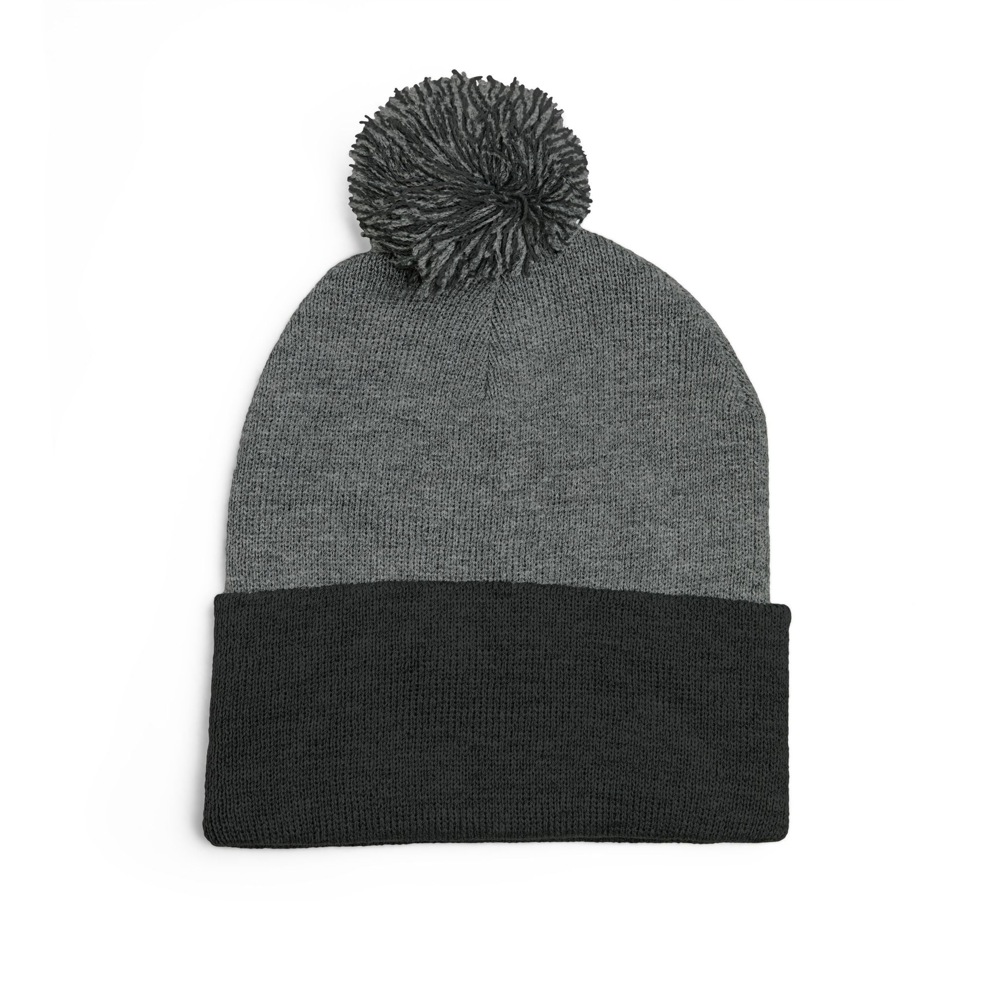 Prayer Warrior Pom-Pom Knit Cap — Embroidered Beanie Hat