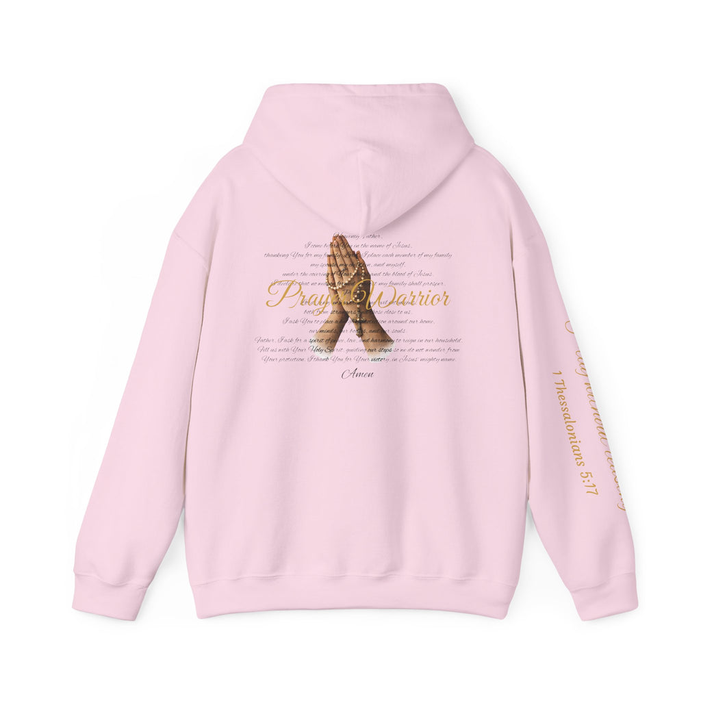 Prayer Warrior Hoodie — Praying Hands Religious Christian Sweatshirt