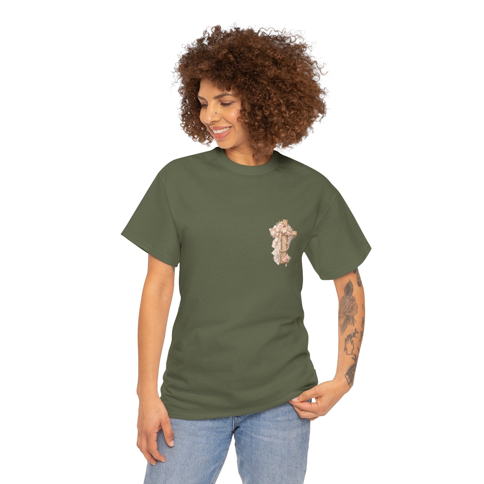 T-Shirt — "This Is How I Fight My Battles" Vintage Prayer Graphic Tee