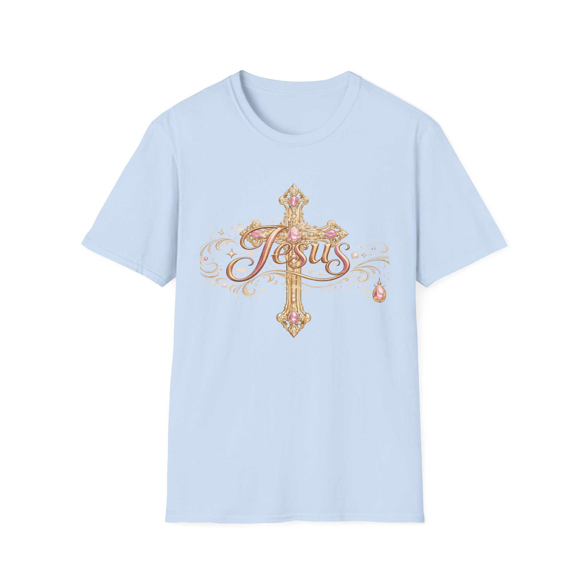 Jesus Cross T-Shirt — “Still the King of Rolling Stones” Religious Christian Tee
