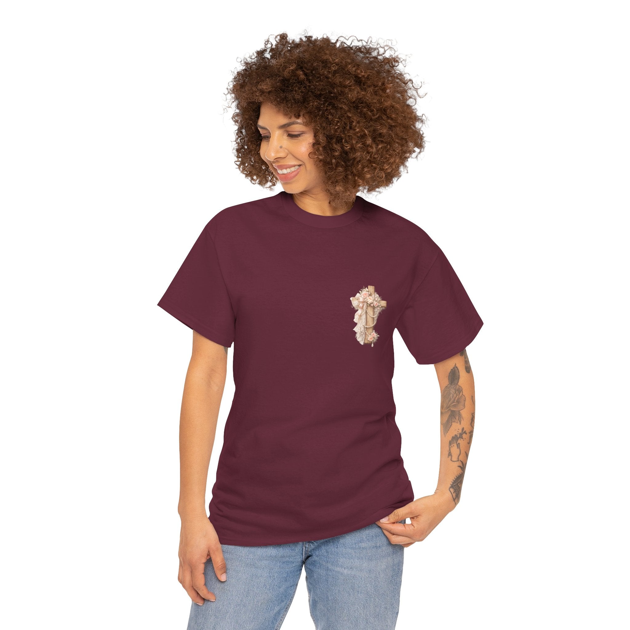 T-Shirt — "This Is How I Fight My Battles" Vintage Prayer Graphic Tee