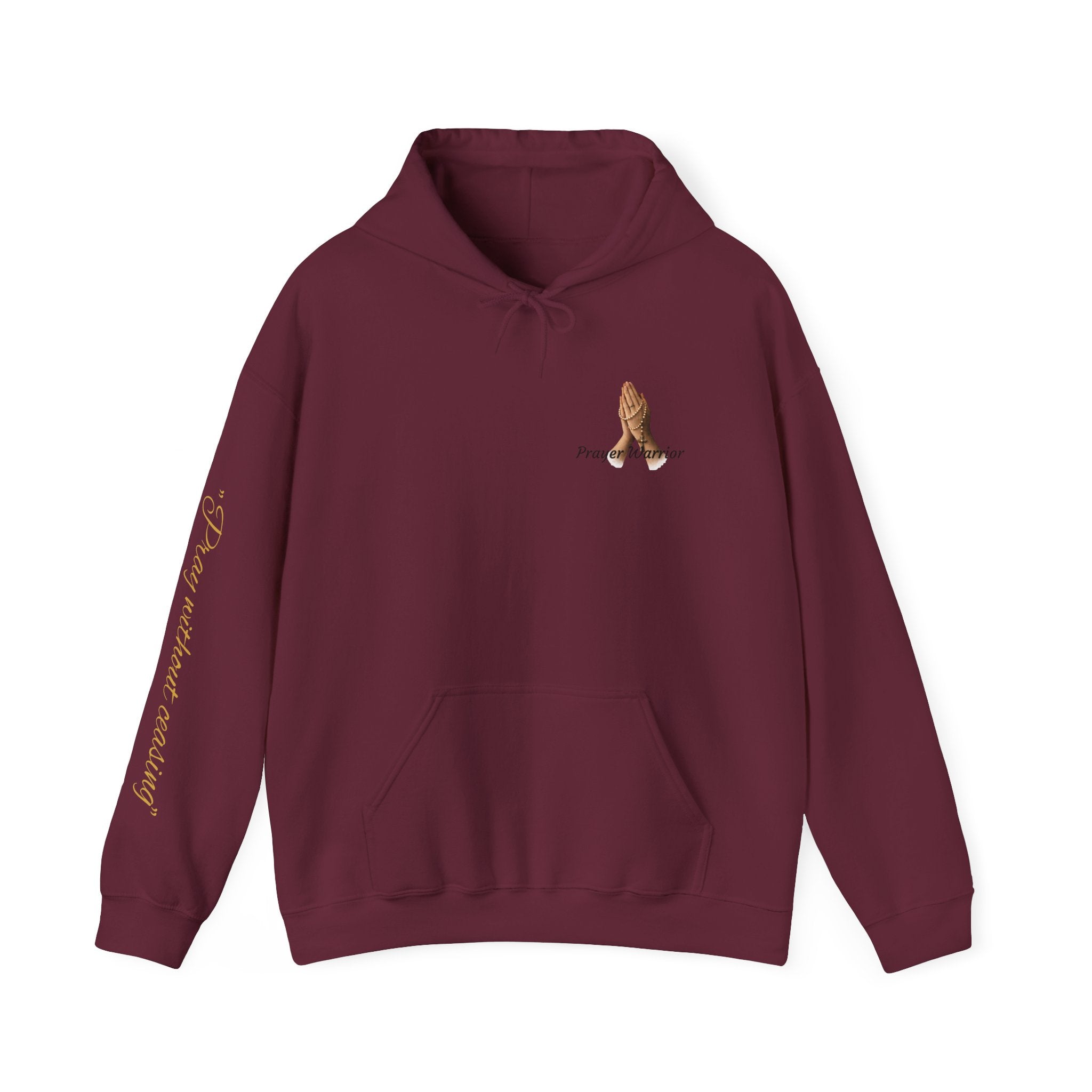Prayer Warrior Hoodie — Praying Hands Religious Christian Sweatshirt