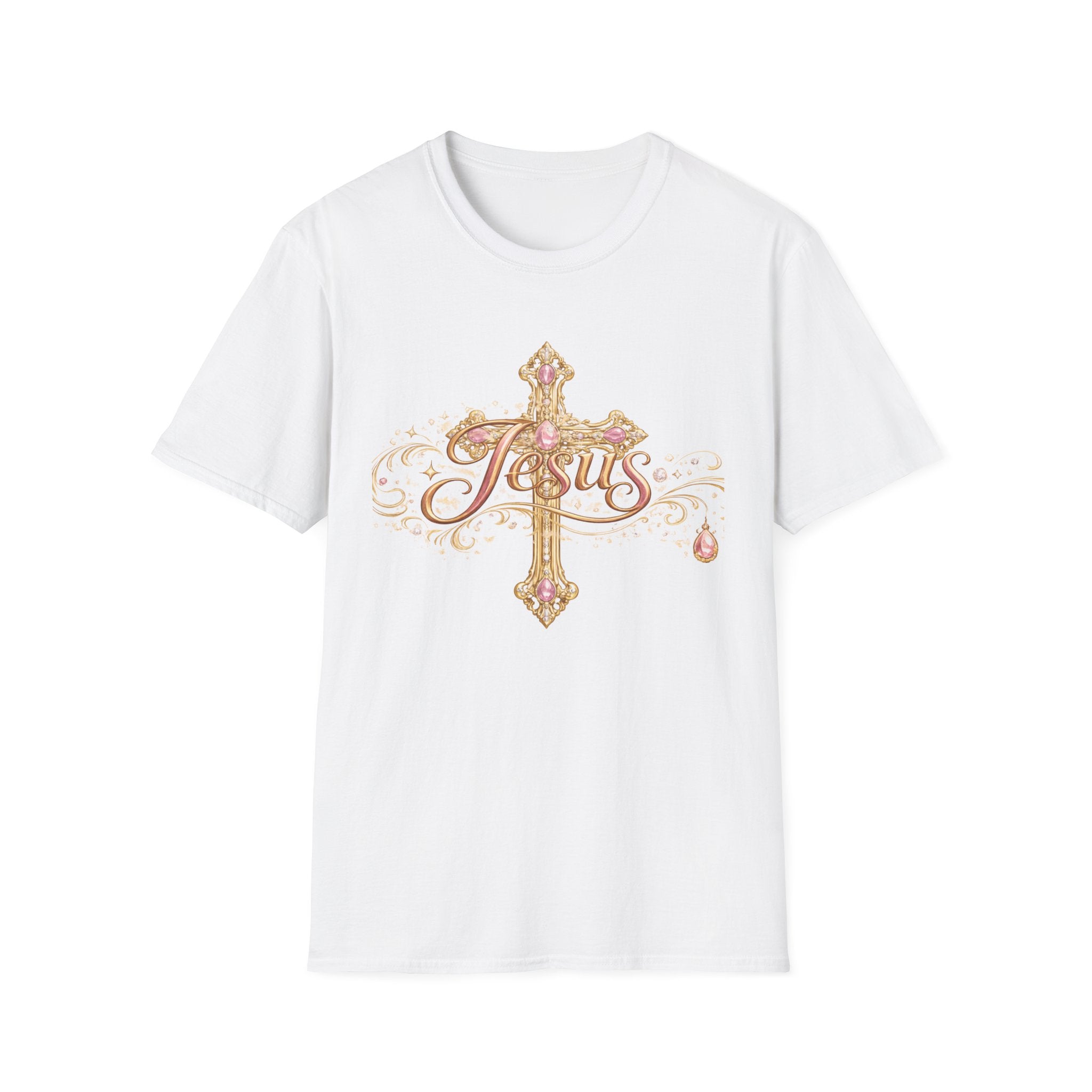 Jesus Cross T-Shirt — “Still the King of Rolling Stones” Religious Christian Tee