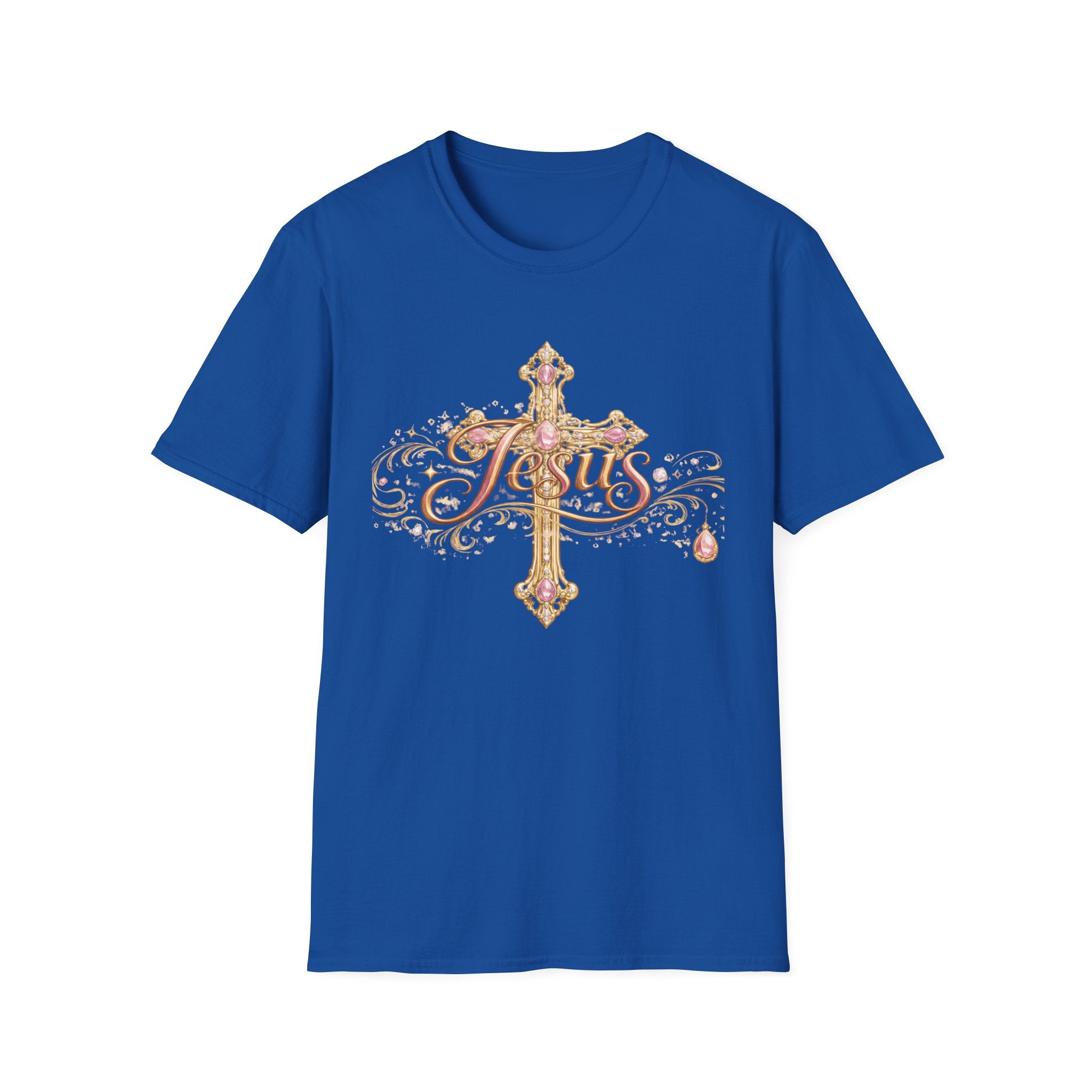 Jesus Cross T-Shirt — “Still the King of Rolling Stones” Religious Christian Tee