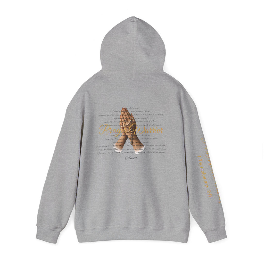 Prayer Warrior Hoodie — Praying Hands Religious Christian Sweatshirt