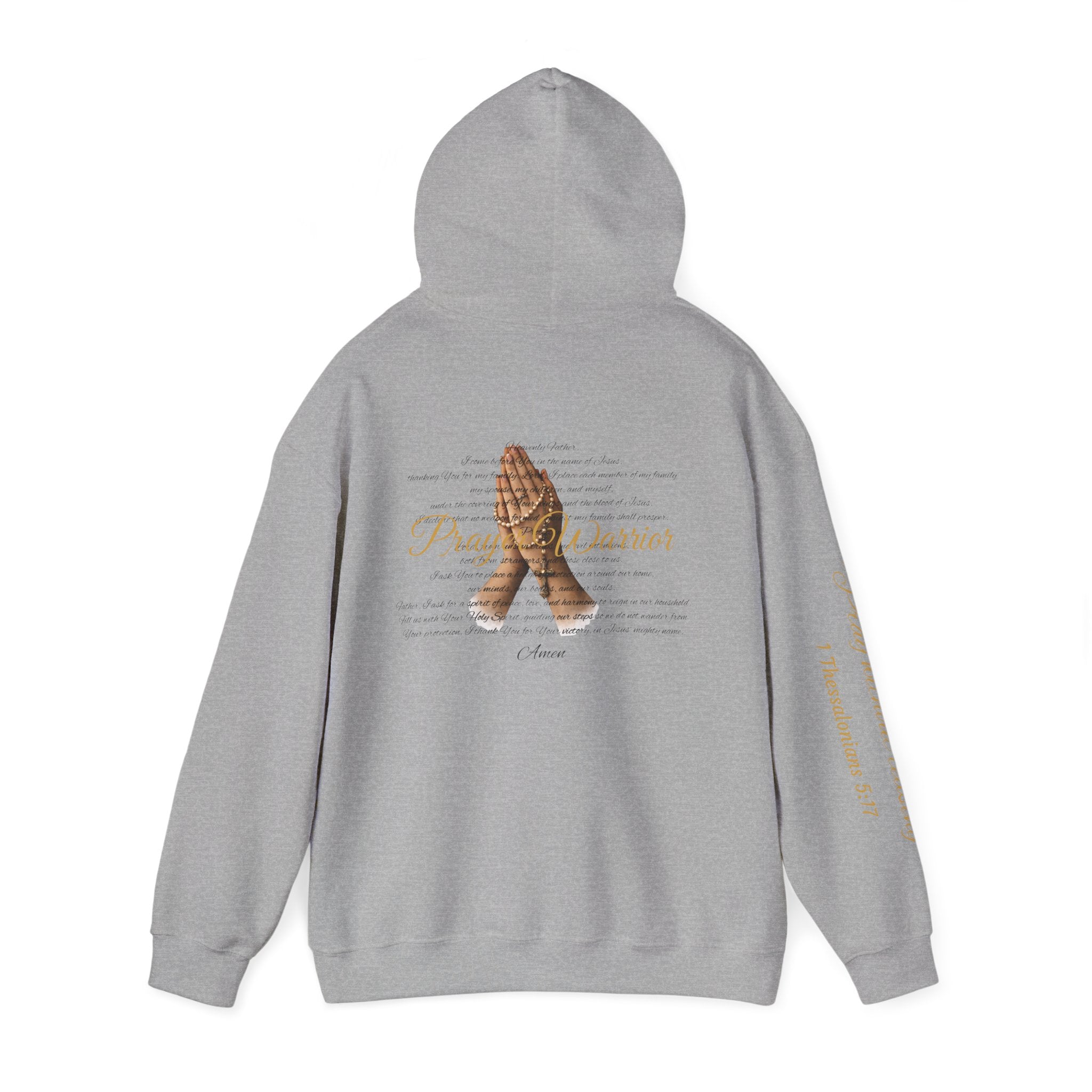 Prayer Warrior Hoodie — Praying Hands Religious Christian Sweatshirt
