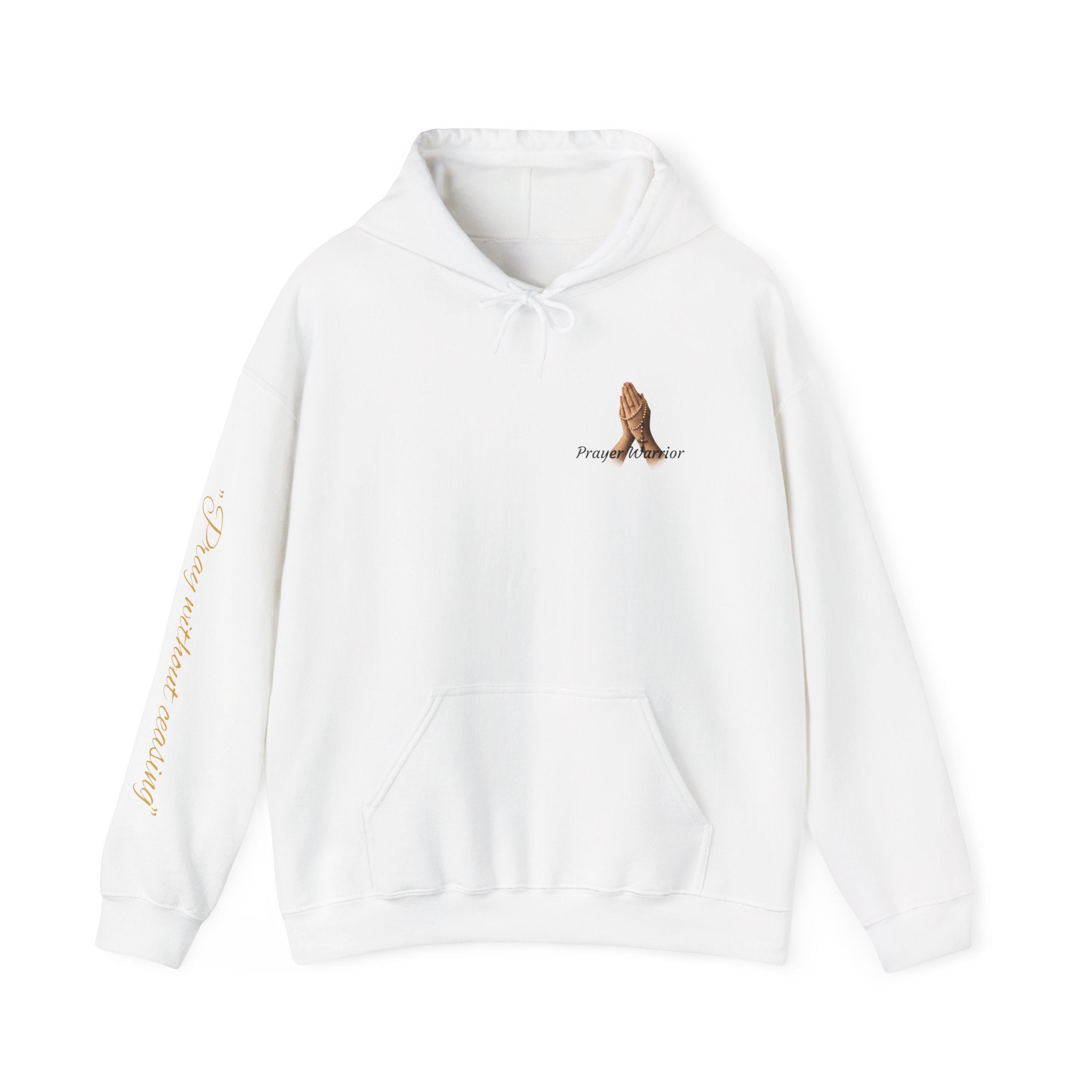 Prayer Warrior Hoodie — Praying Hands Religious Christian Sweatshirt