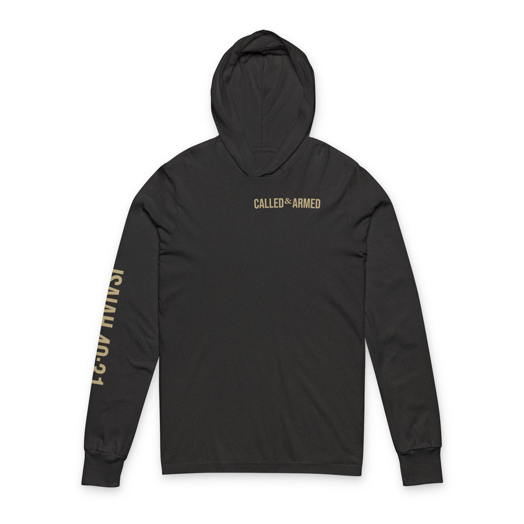 Called & Armed Hoodie Tee — Isaiah 40:31 Christian Long Sleeve Hooded Tee
