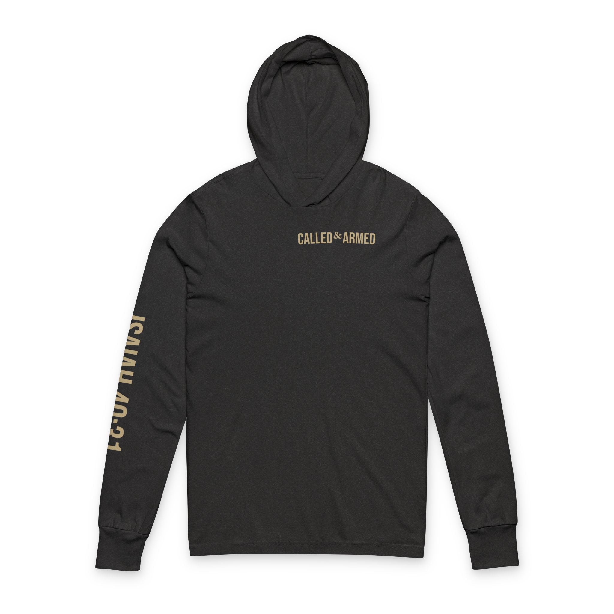 Called & Armed Hoodie Tee — Isaiah 40:31 Christian Long Sleeve Hooded Tee