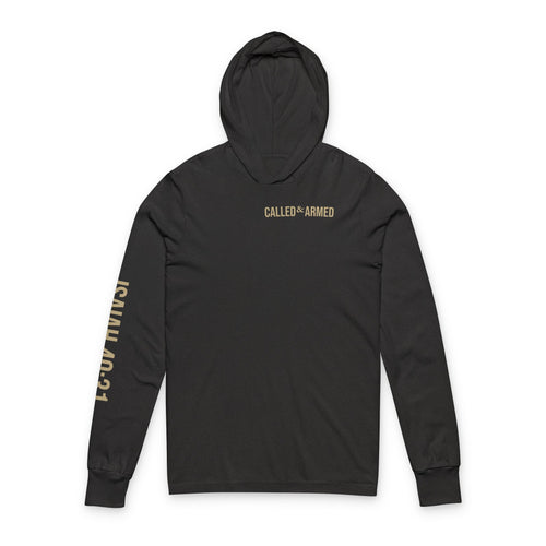 Called & Armed Hoodie Tee — Isaiah 40:31 Christian Long Sleeve Hooded Tee