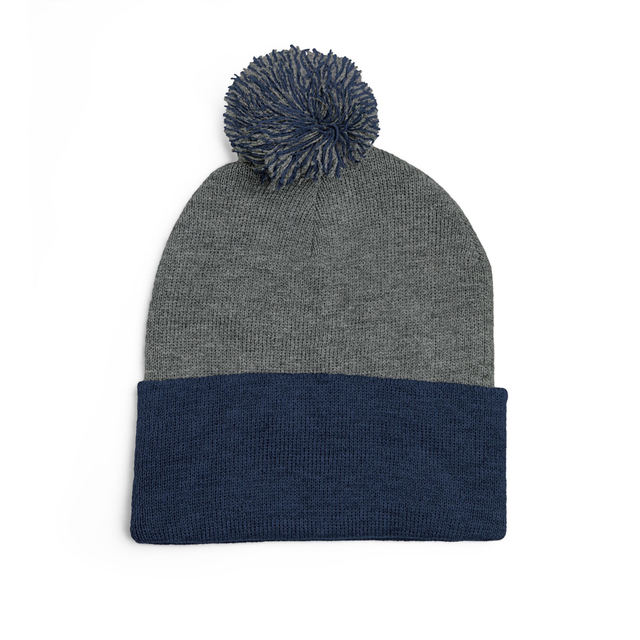 Prayer Warrior Pom-Pom Knit Cap — Embroidered Beanie Hat