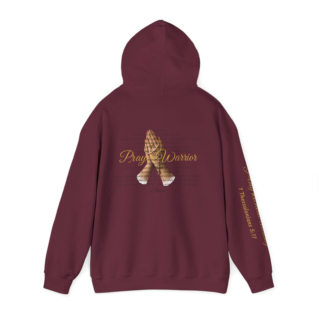 Prayer Warrior Hoodie — Praying Hands Religious Christian Sweatshirt