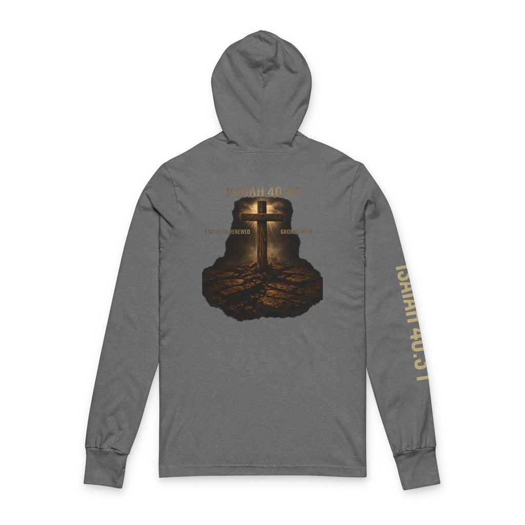 Called & Armed Hoodie Tee — Isaiah 40:31 Christian Long Sleeve Hooded Tee