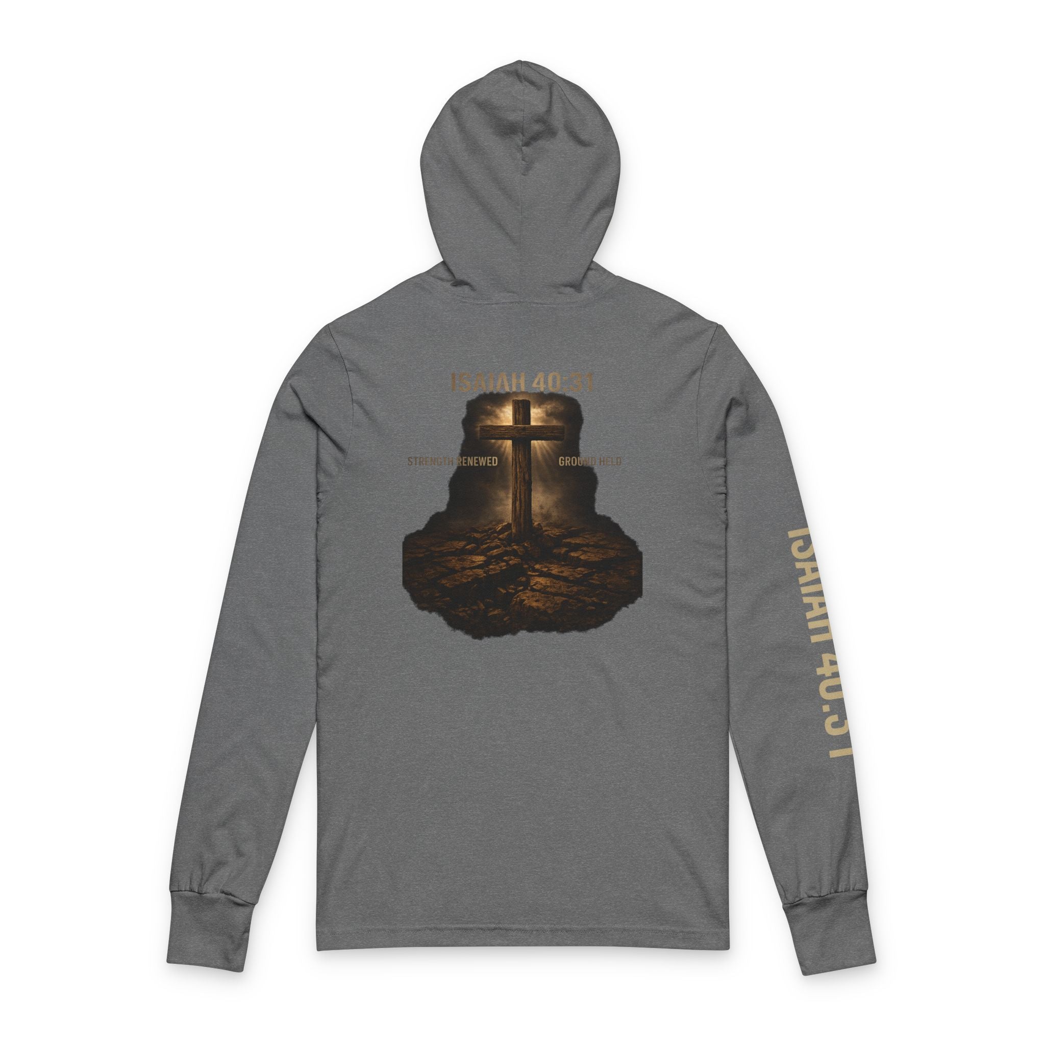 Called & Armed Hoodie Tee — Isaiah 40:31 Christian Long Sleeve Hooded Tee