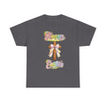 Easter Cross T-Shirt – "Happy Easter" Pastel Floral Holiday Tee