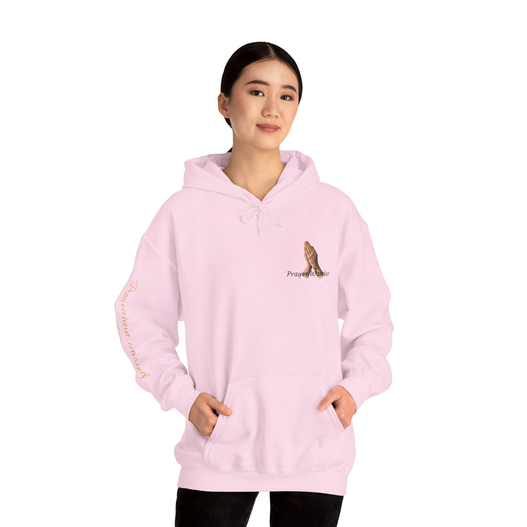 Prayer Warrior Hoodie — Praying Hands Religious Christian Sweatshirt