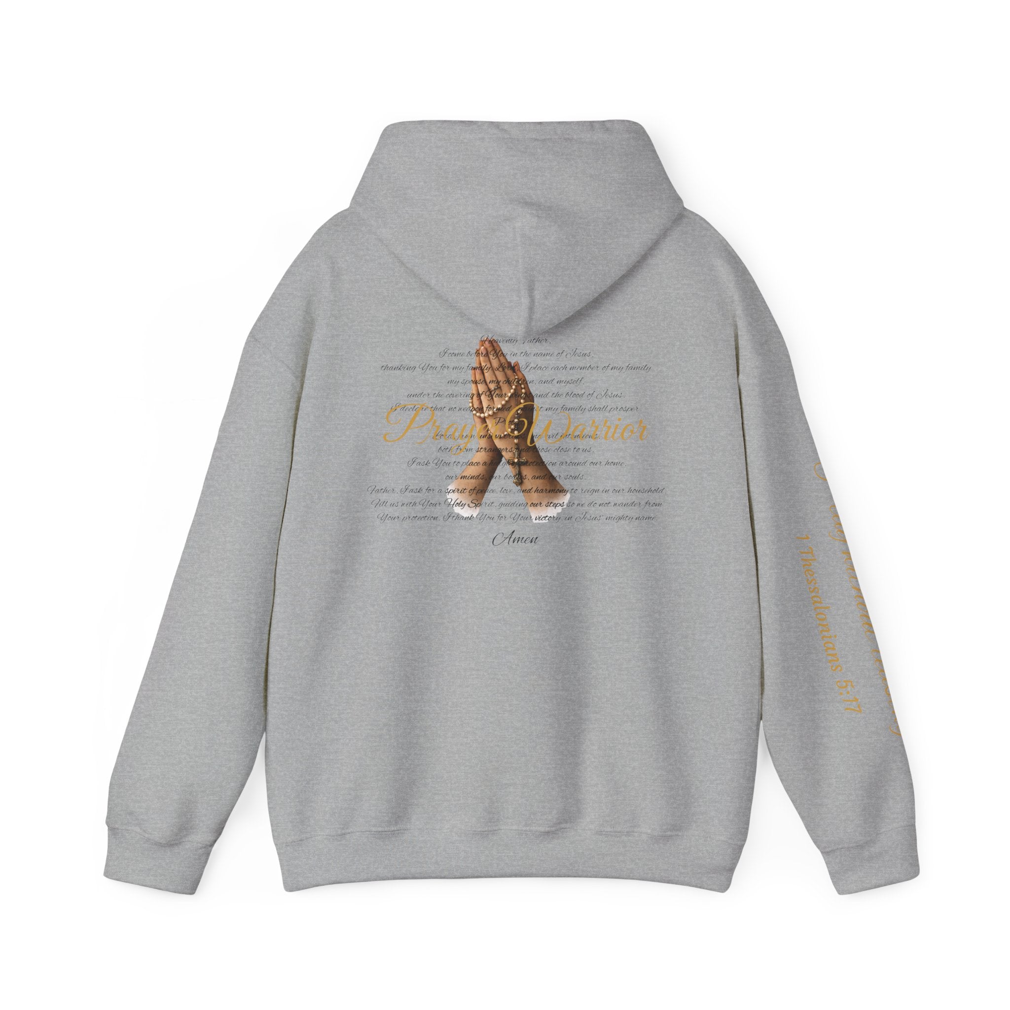 Prayer Warrior Hoodie — Praying Hands Religious Christian Sweatshirt