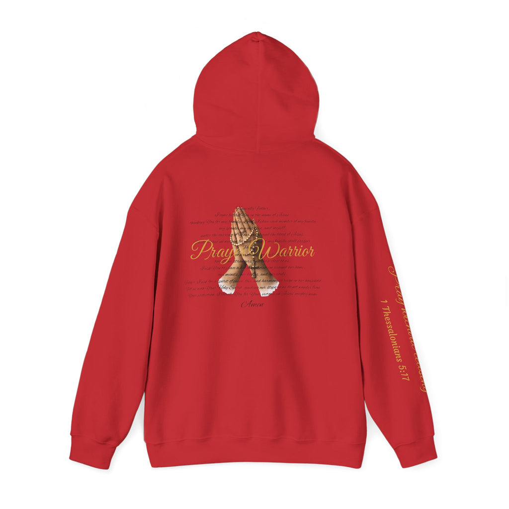 Prayer Warrior Hoodie — Praying Hands Religious Christian Sweatshirt