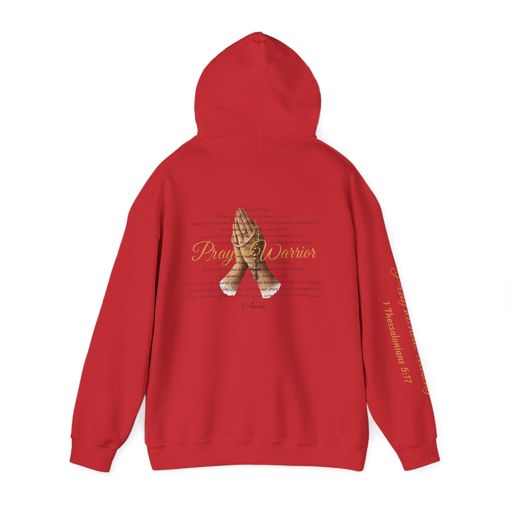Prayer Warrior Hoodie — Praying Hands Religious Christian Sweatshirt