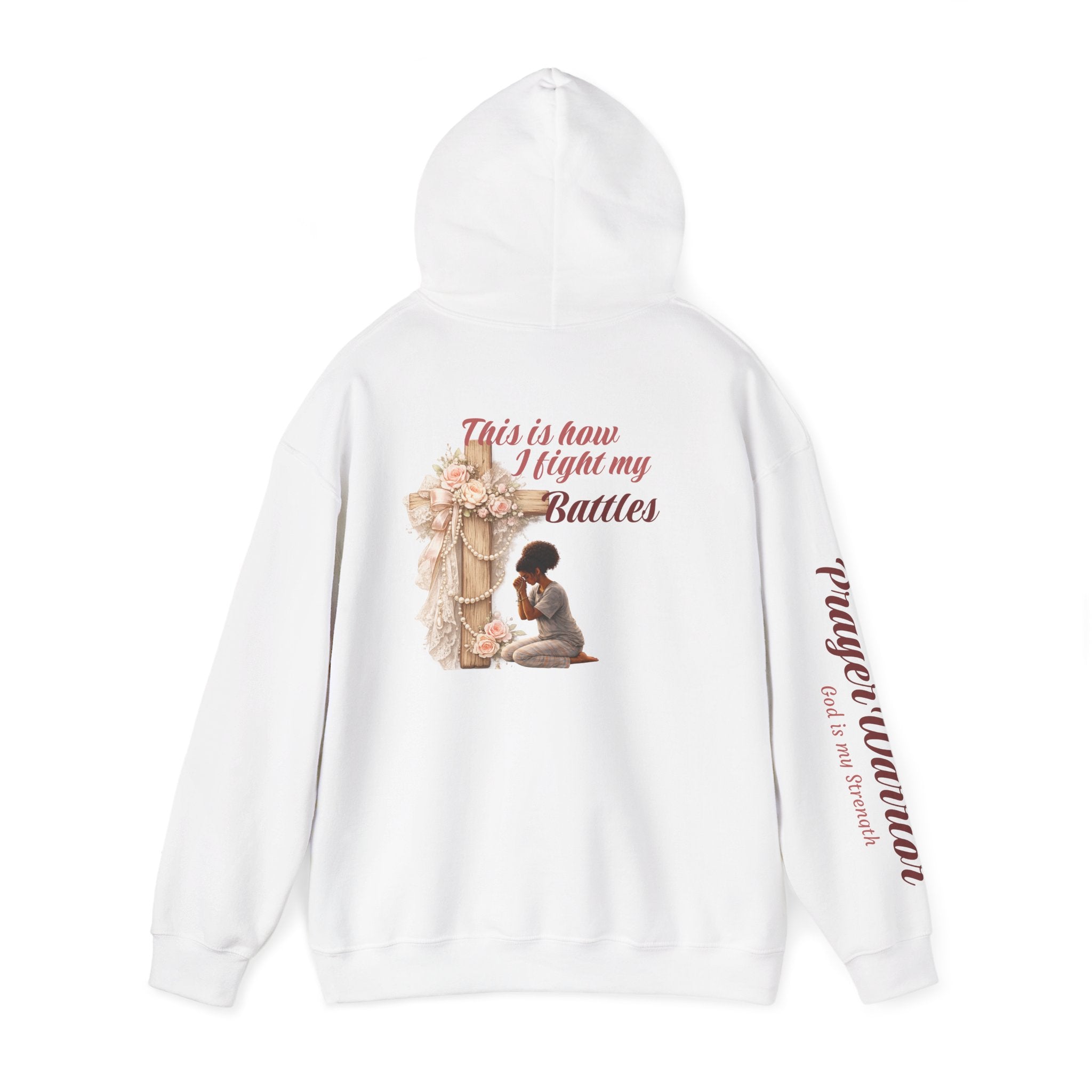 Prayer Warrior Hoodie — "This is how I fight" Christian Faith Sweatshirt