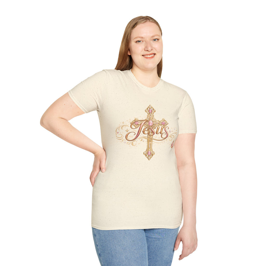 Jesus Cross T-Shirt — “Still the King of Rolling Stones” Religious Christian Tee