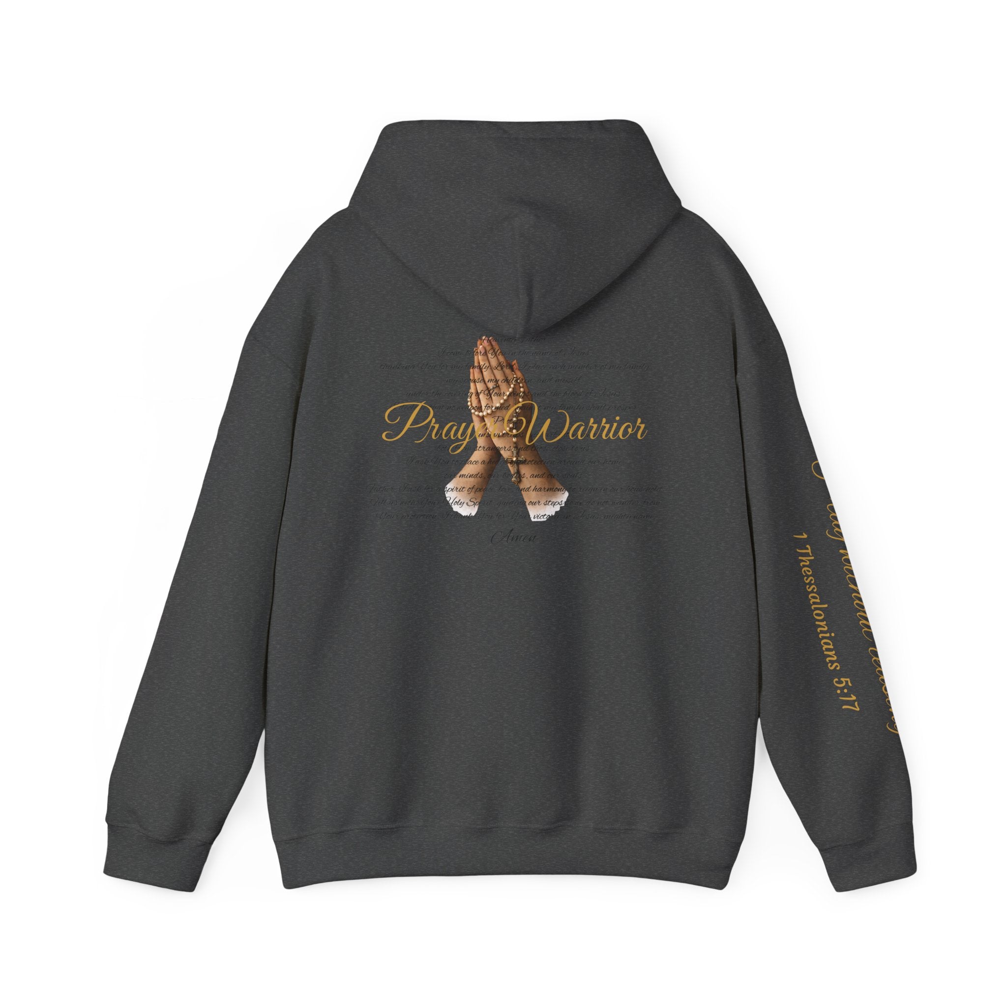 Prayer Warrior Hoodie — Praying Hands Religious Christian Sweatshirt