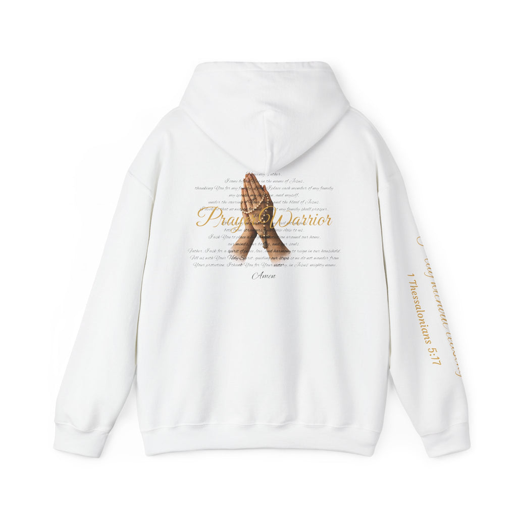 Prayer Warrior Hoodie — Praying Hands Religious Christian Sweatshirt